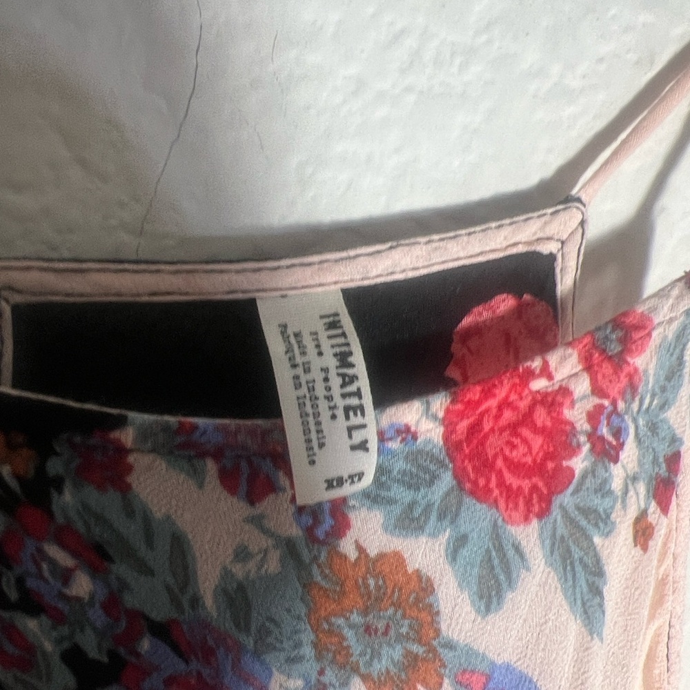 Free People women’s Intimately It's a Cinch Floral Slip Dress size XS boho flowy - Picture 7 of 7